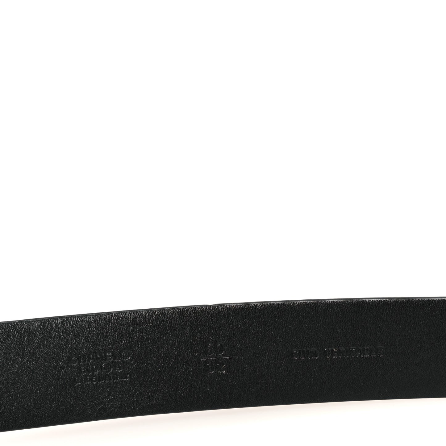Calfskin Crystal Metal Quilted Quilted CC Belt 80 32 Black