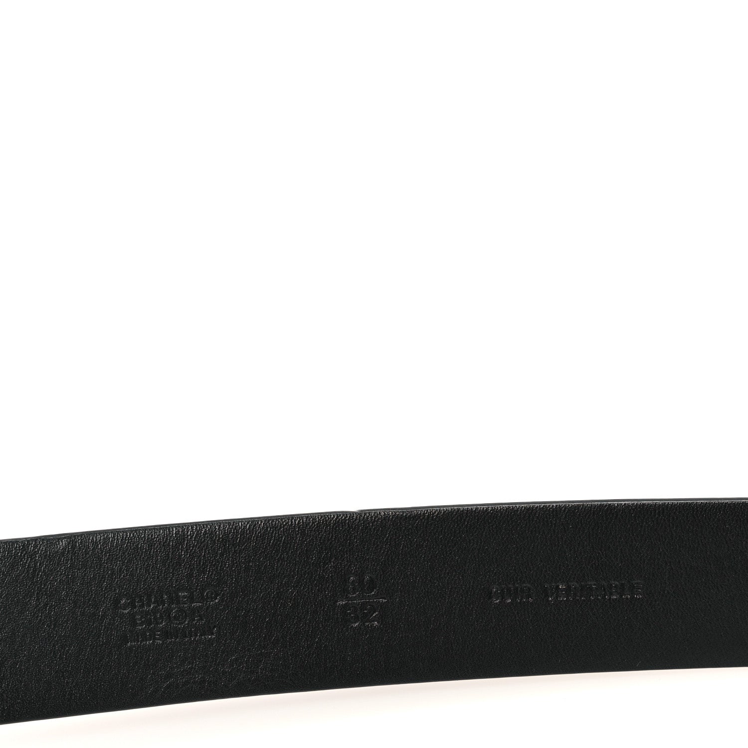 Chanel Calfskin Crystal Metal Quilted Quilted CC Belt 80 32 Black 3 of 4