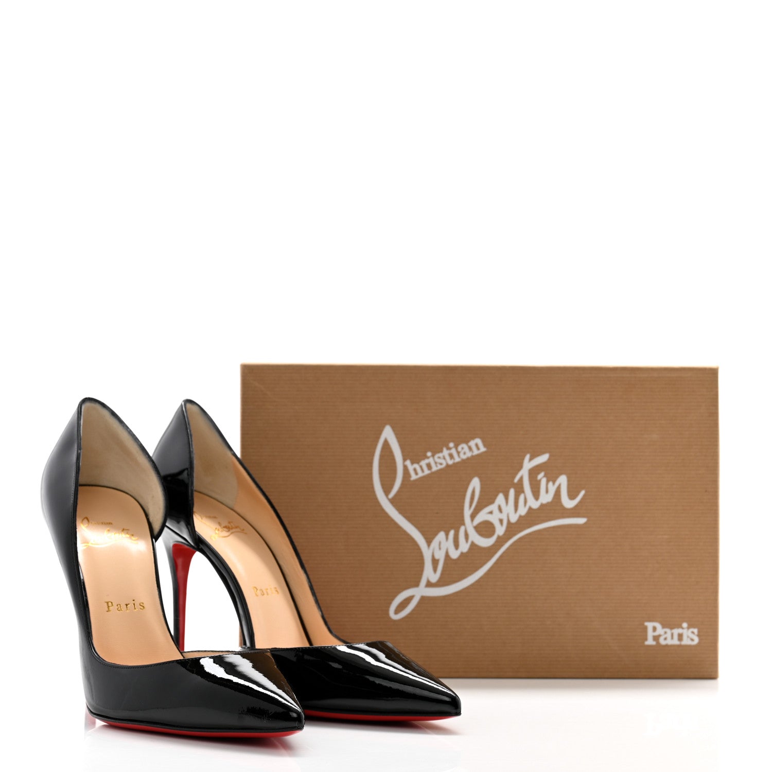 Christian Louboutin Patent Iriza 100 Pumps 38 Black 9 of 9