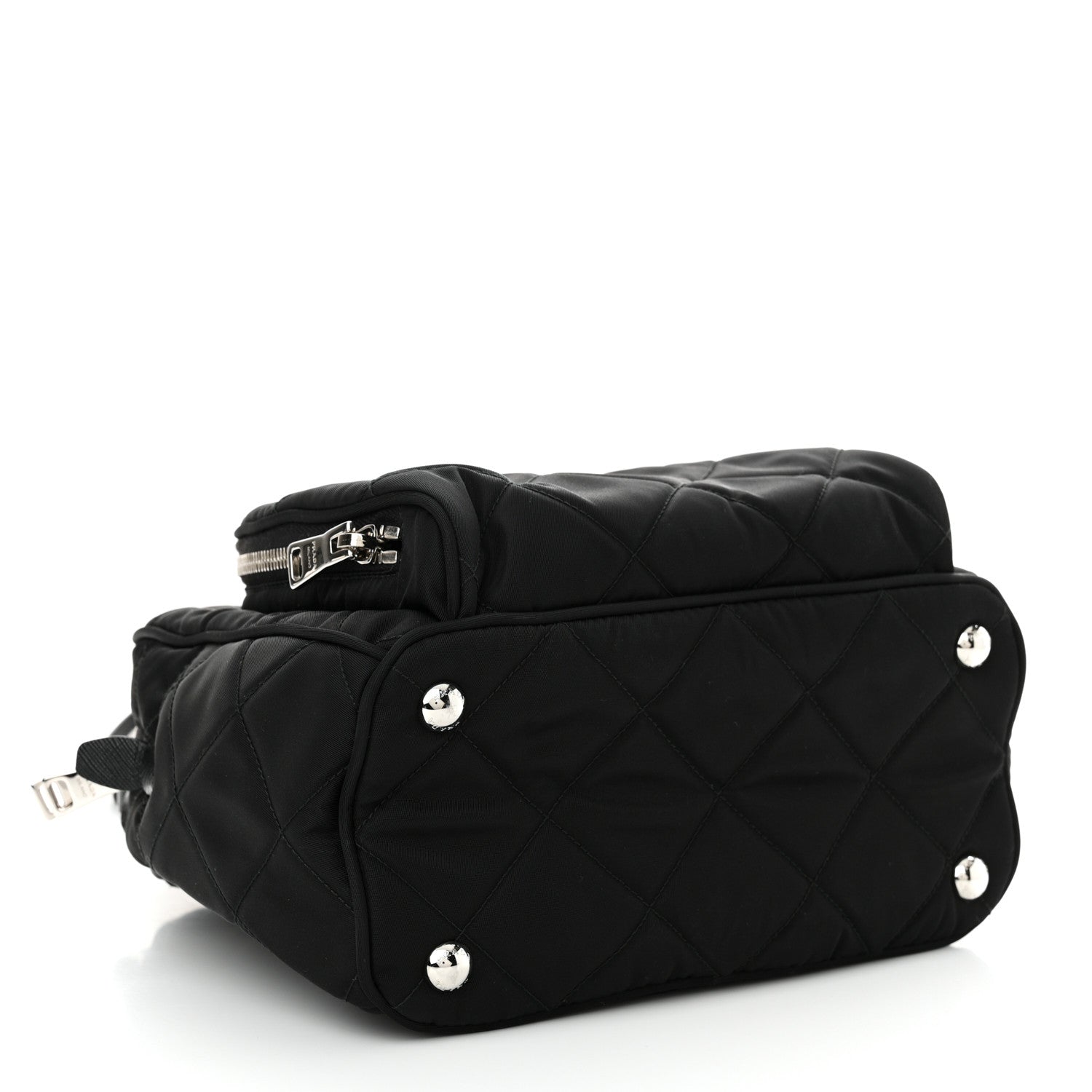 Prada Nylon Tessuto Impuntu Quilted Backpack Black 4 of 10