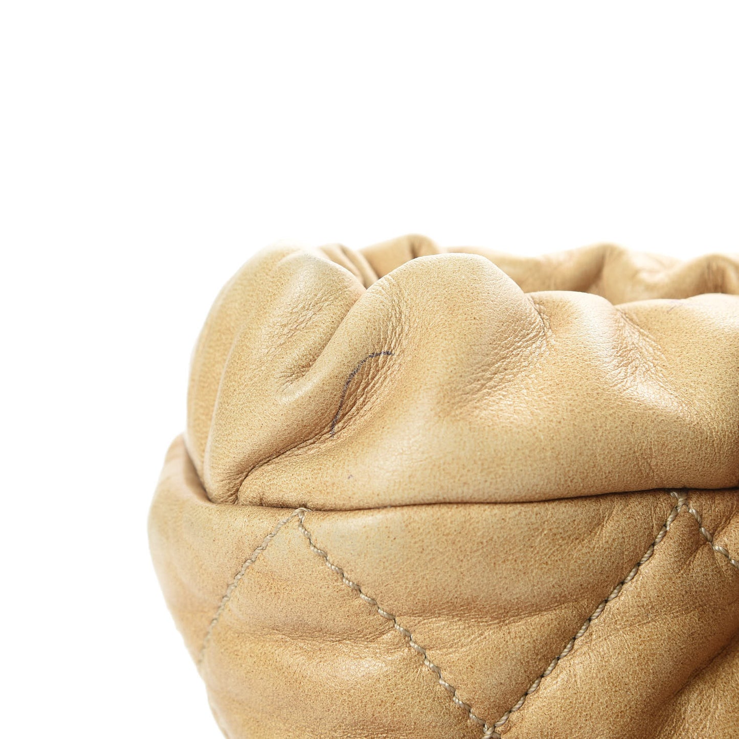 Lambskin Quilted Cloudy Bundle East West Tote Light Beige