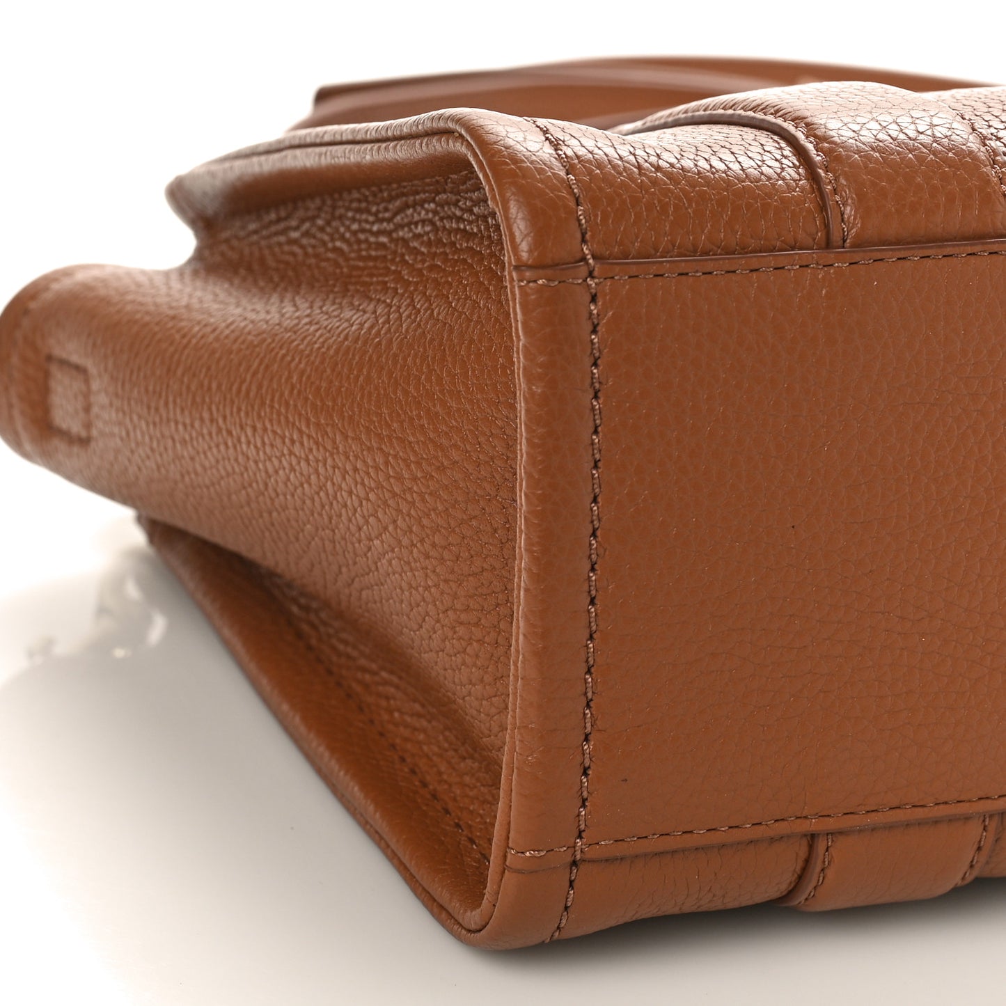 Grained Calfskin Small The Tote Bag Argan Oil