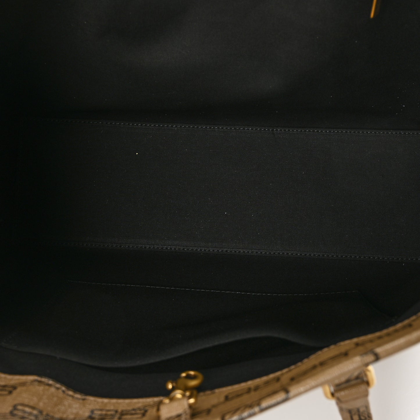 Coated Canvas BB Monogram Medium Signature East West Shopper Bag Beige Brown