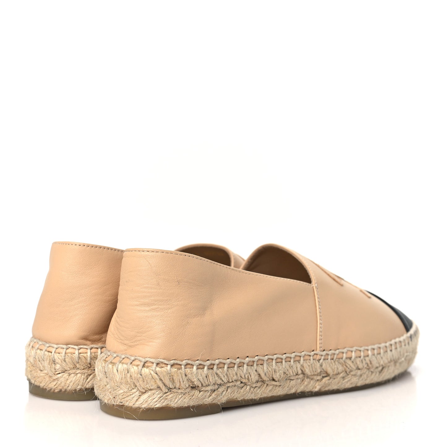 Lambskin CC Espadrilles 39 Beige Black