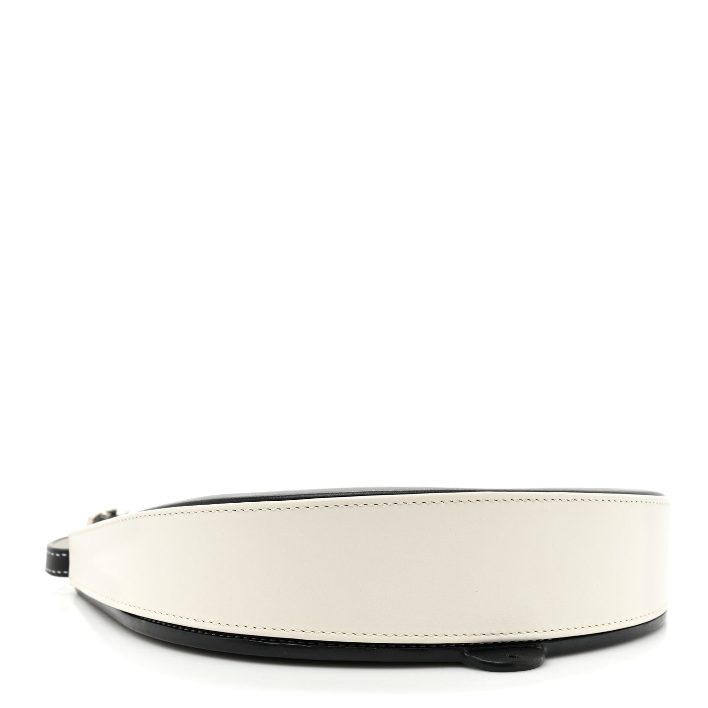 Soft Calfskin Heel Bag Black Soft White