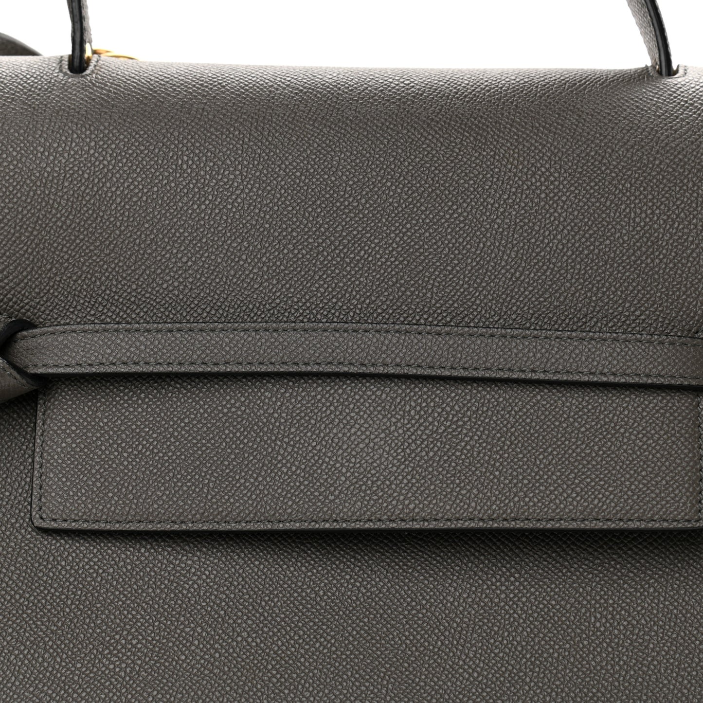 Grained Calfskin Mini Belt Bag Grey