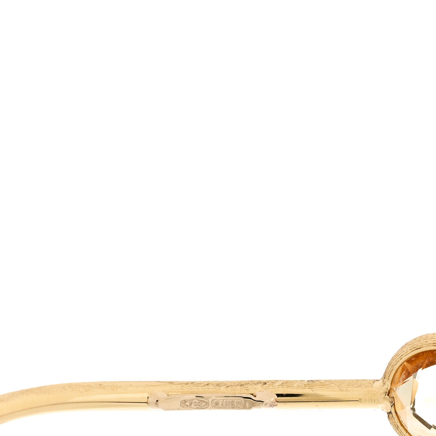 18K Yellow Gold Amethyst Citrine Jaipur Crossover Bangle Bracelet