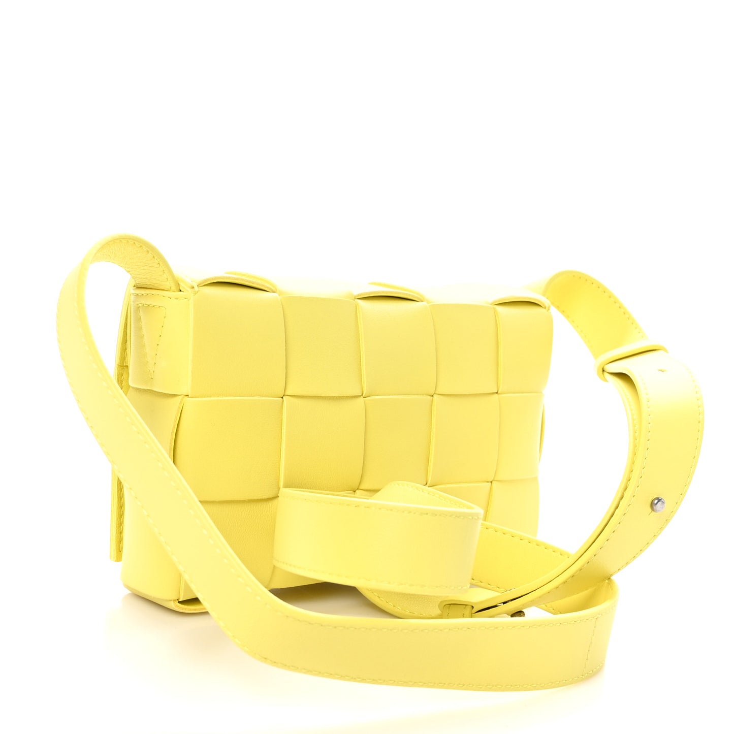 Lambskin Maxi Intreccio Small Cassette Crossbody Bag Sherbert