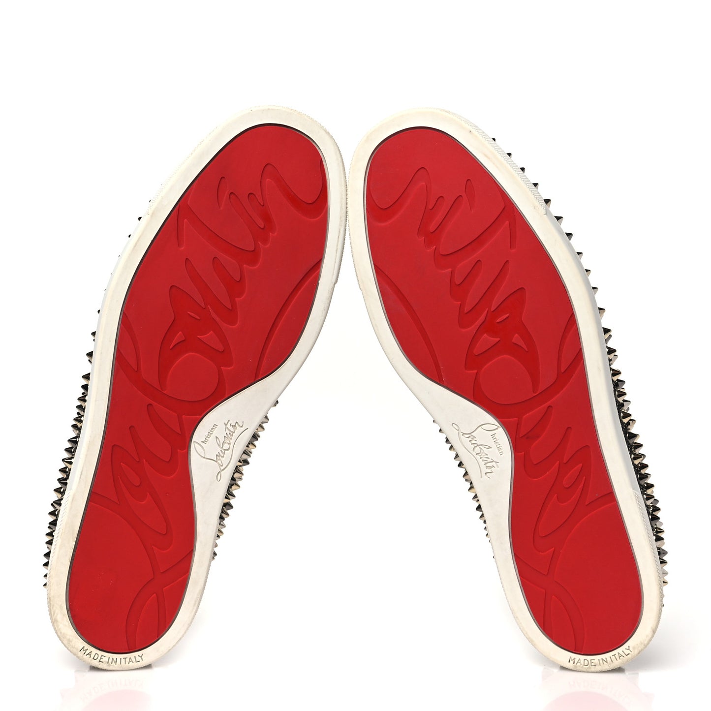 Glitter Chain Spikes Womens Roller Boat Flat 39.5 Roche Multicolor