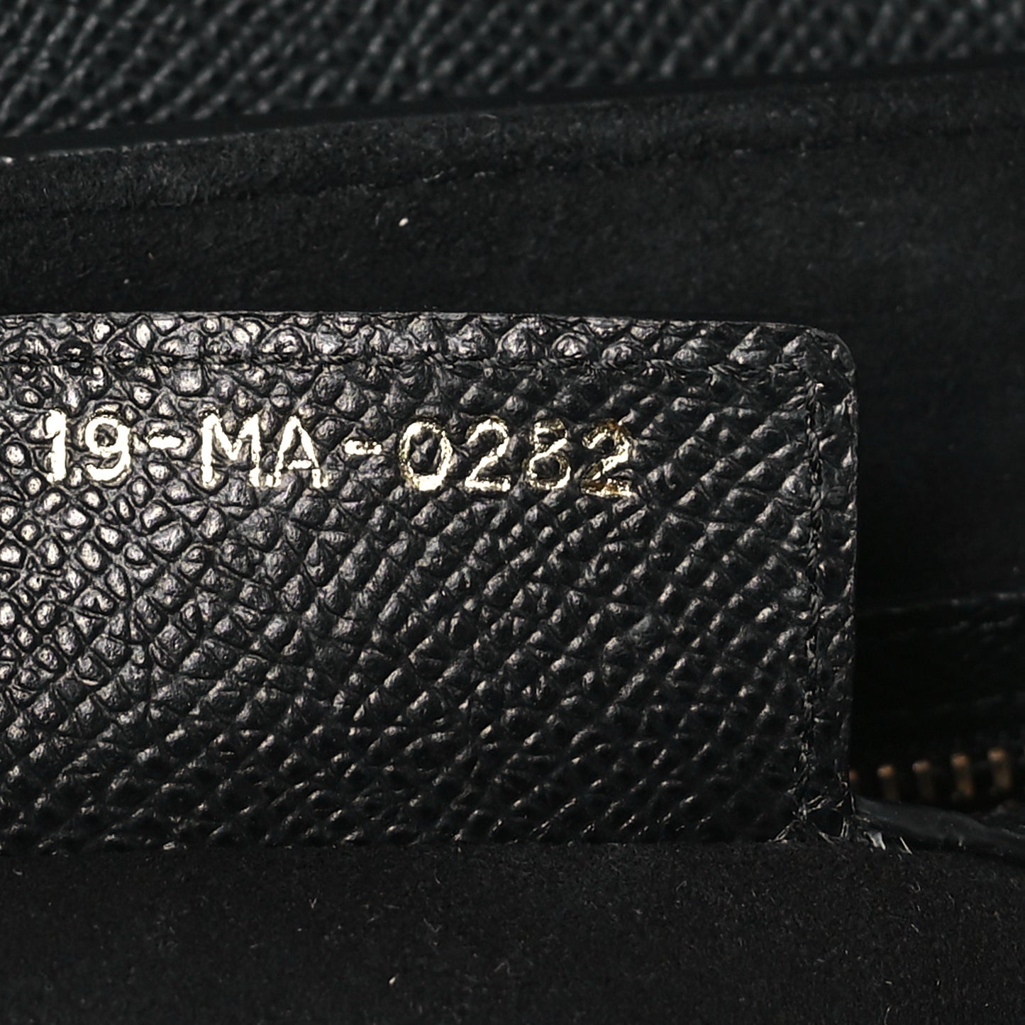 Grained Calfskin Saddle Bag With Strap Black