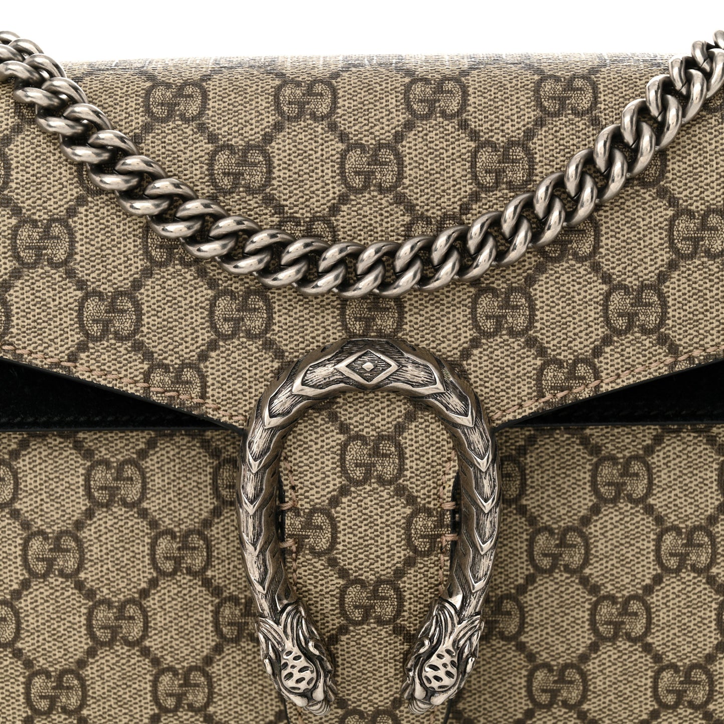 GG Supreme Monogram Small Dionysus Shoulder Bag Black