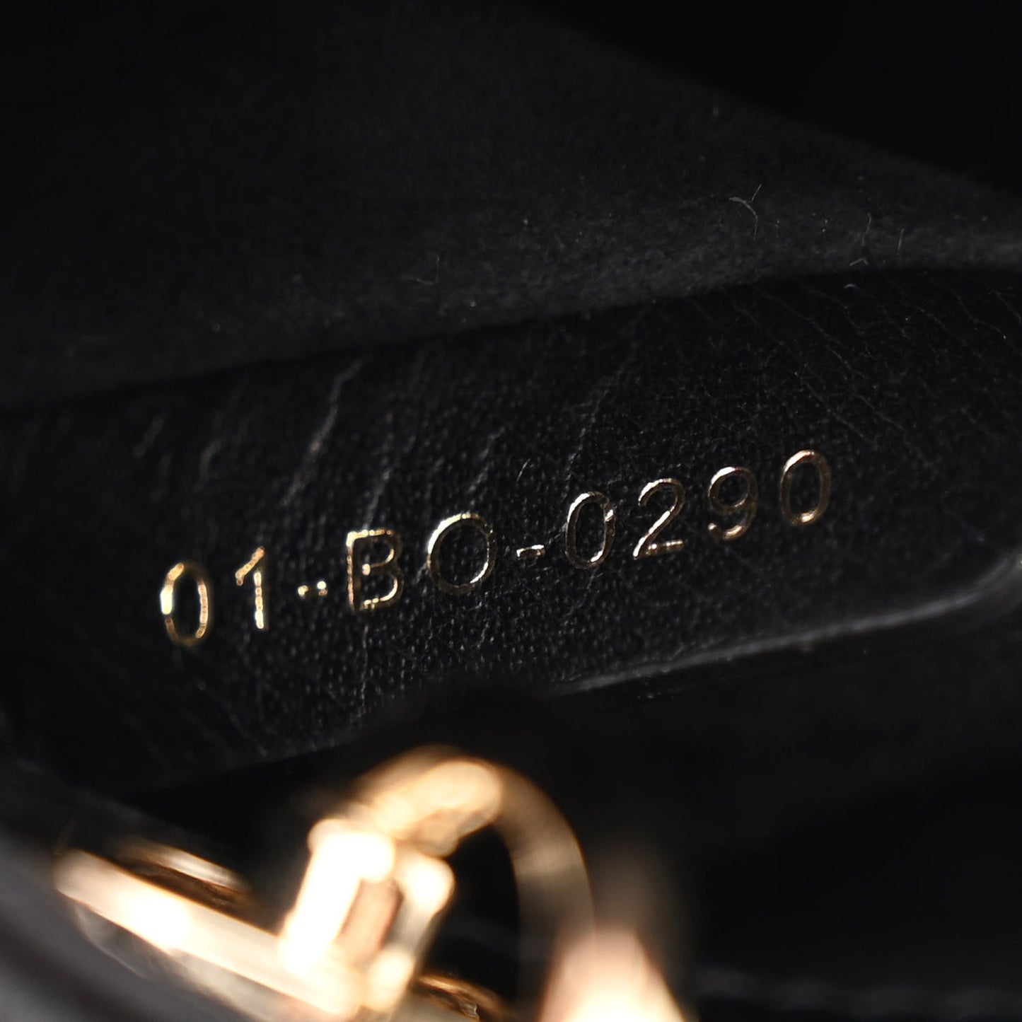 Lambskin Cannage Micro Lady Dior Black