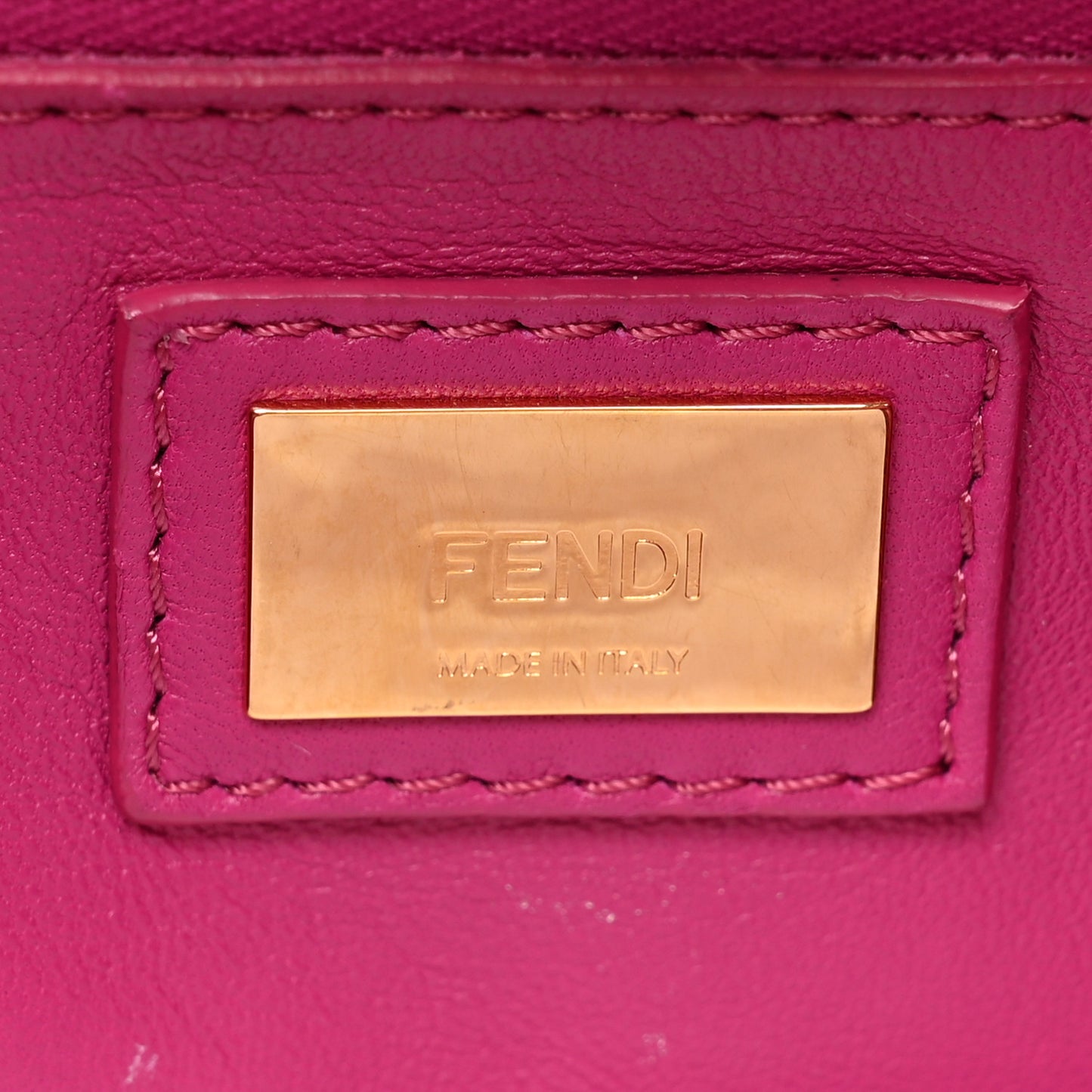 Nappa Mini Peekaboo Iconic Satchel Magenta