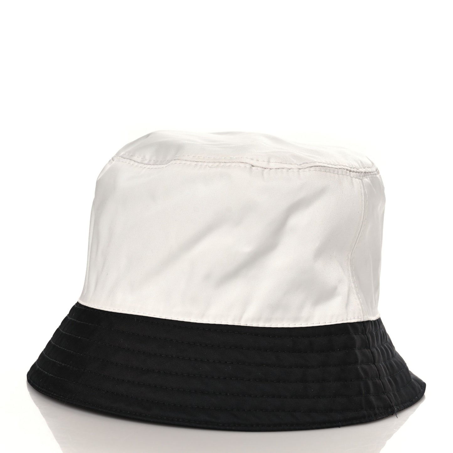 Nylon Bucket Hat M White Black