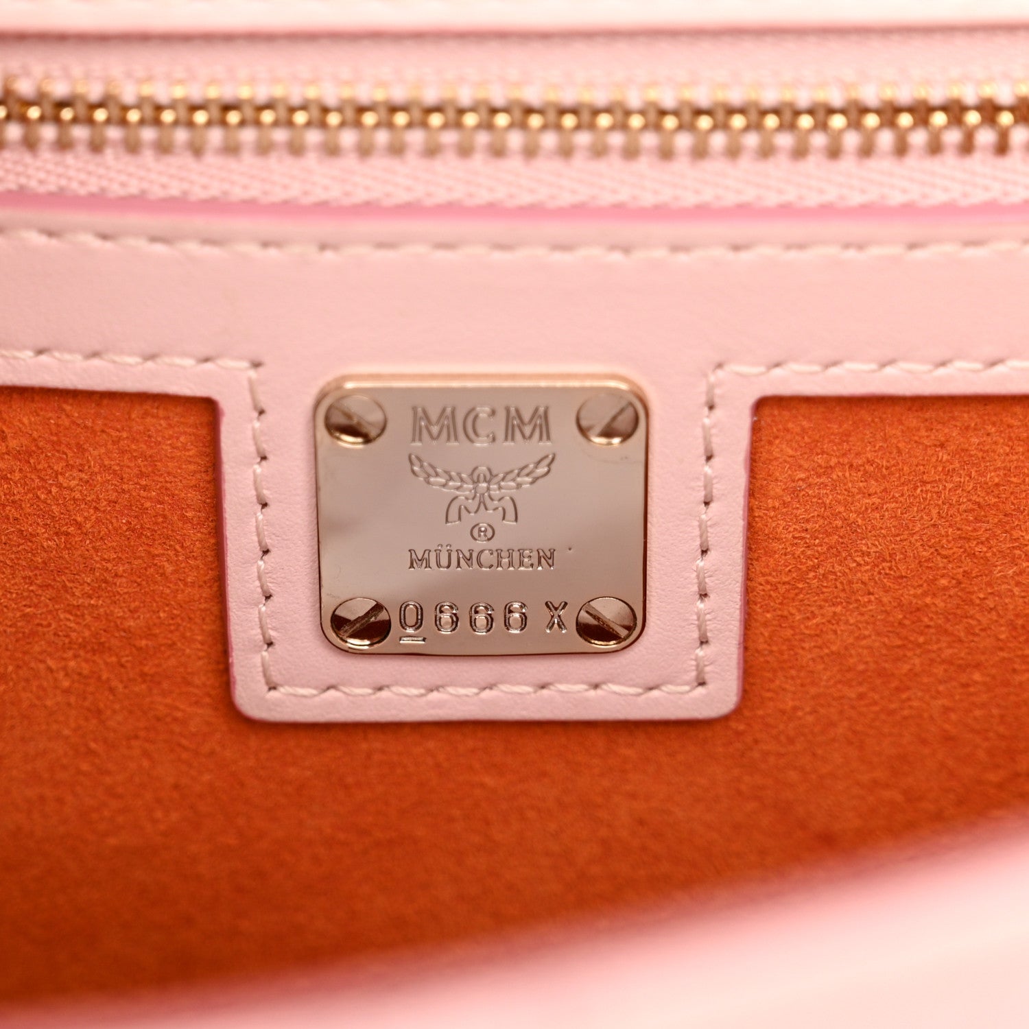 MCM Visetos Small Patricia Satchel Powder Pink 6 of 18