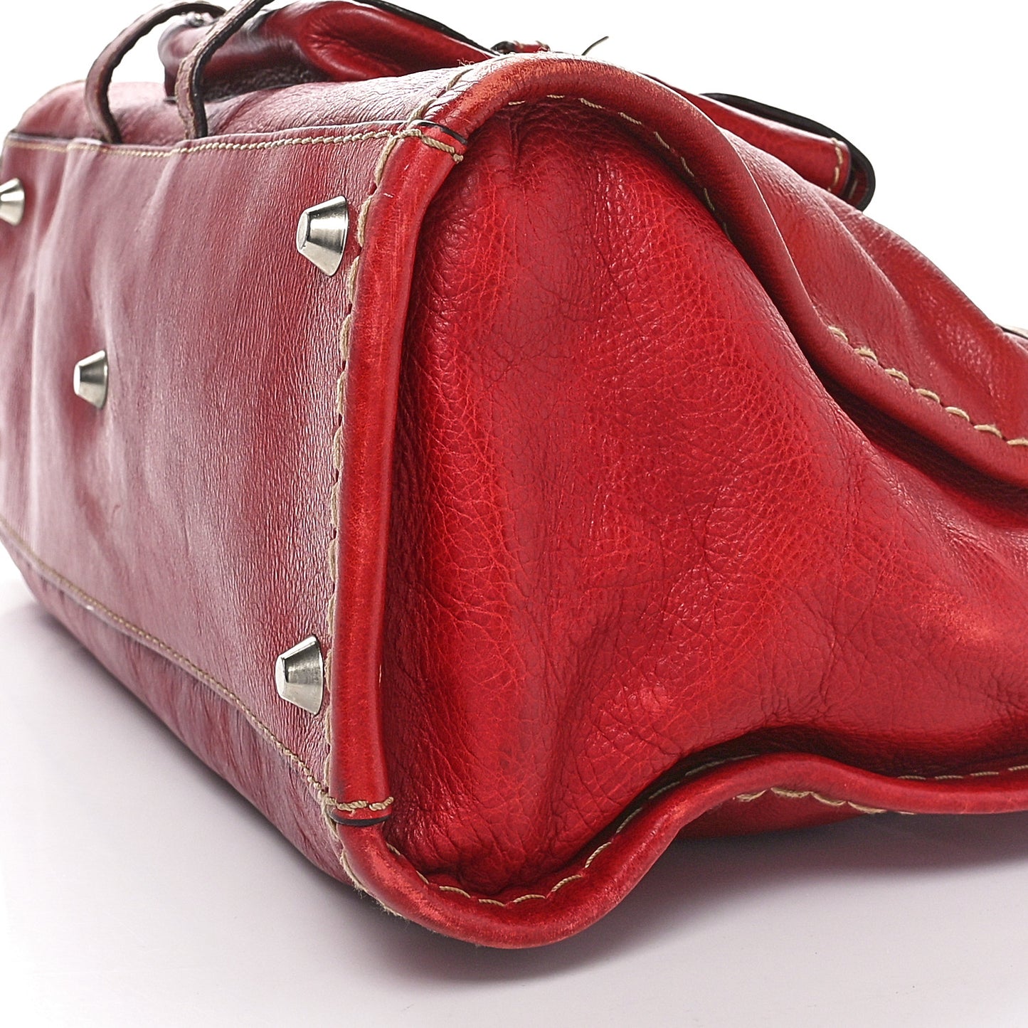 Calfskin Edith Satchel Whiskey
