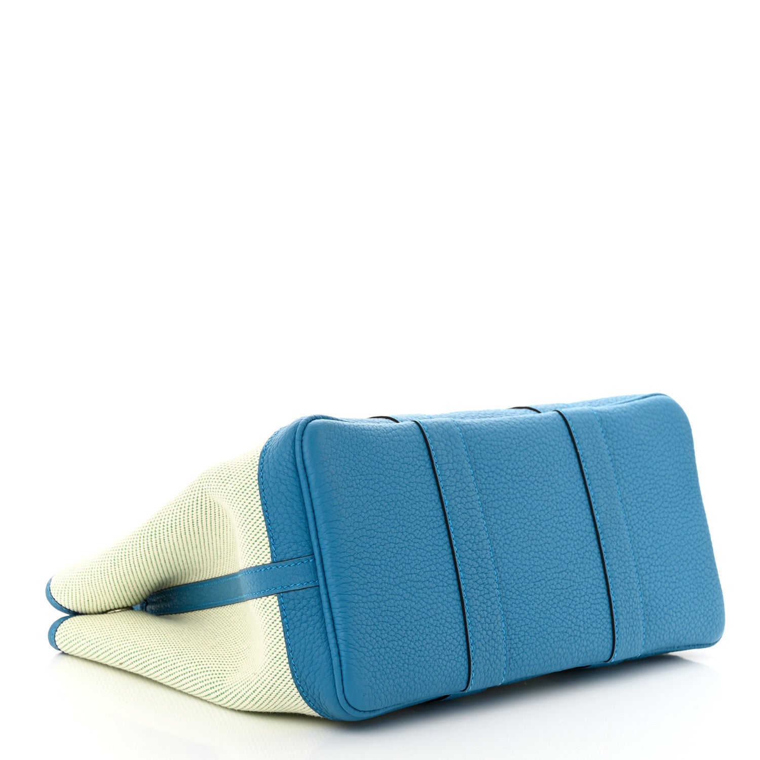 Hermes Toile Negonda Verso Garden Party 30 TPM Ecru Bambou Bleu Zanzibar 4 of 10