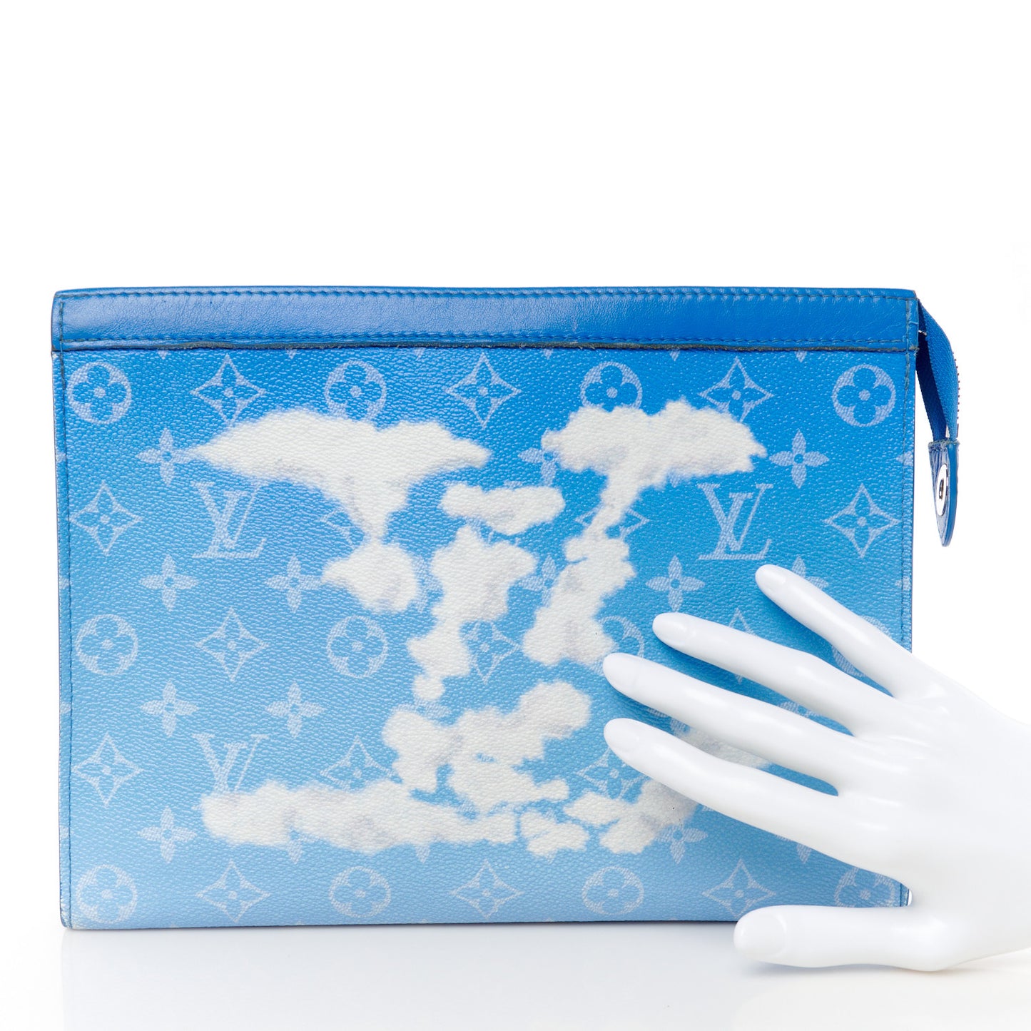 Monogram Clouds Pochette Voyage MM A4 Blue