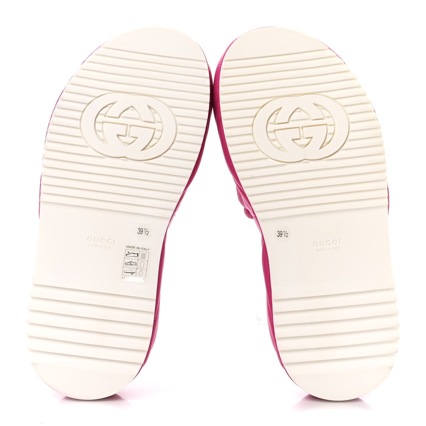 Nylon Cora Matelasse Angelina Platform 55mm Slide Sandals 39.5 Lovely