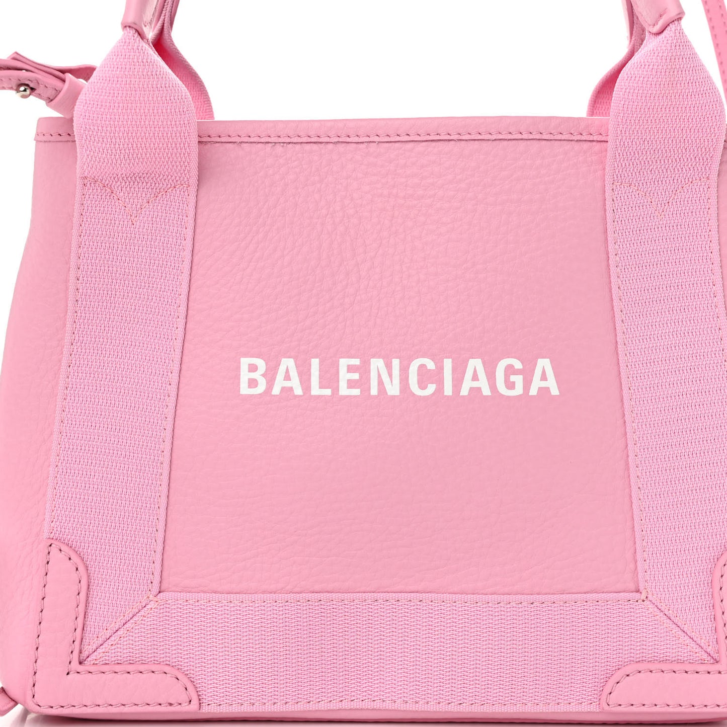 Calfskin Navy Cabas XS Candy Pink White