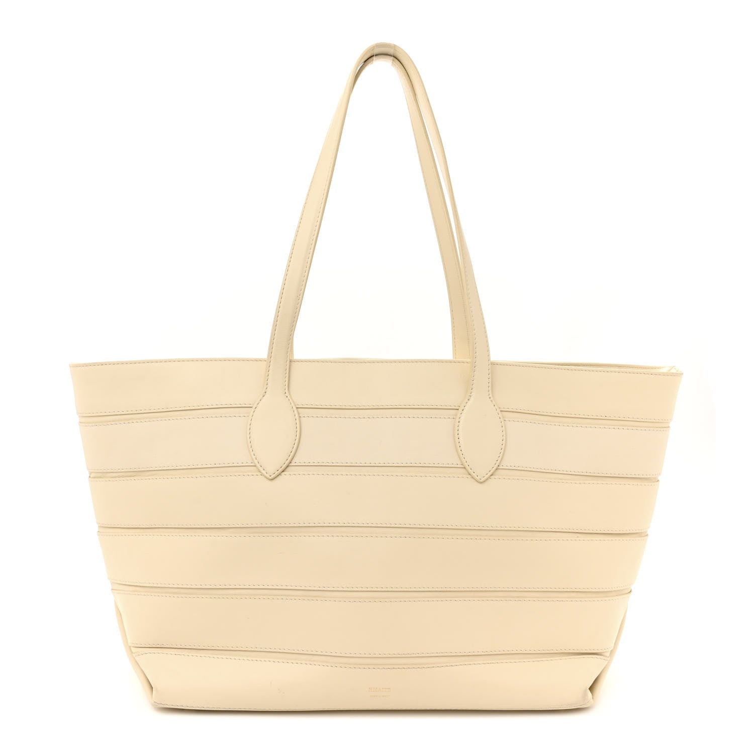 Khaite Calfskin Banded Florence Tote Cream 1 of 19