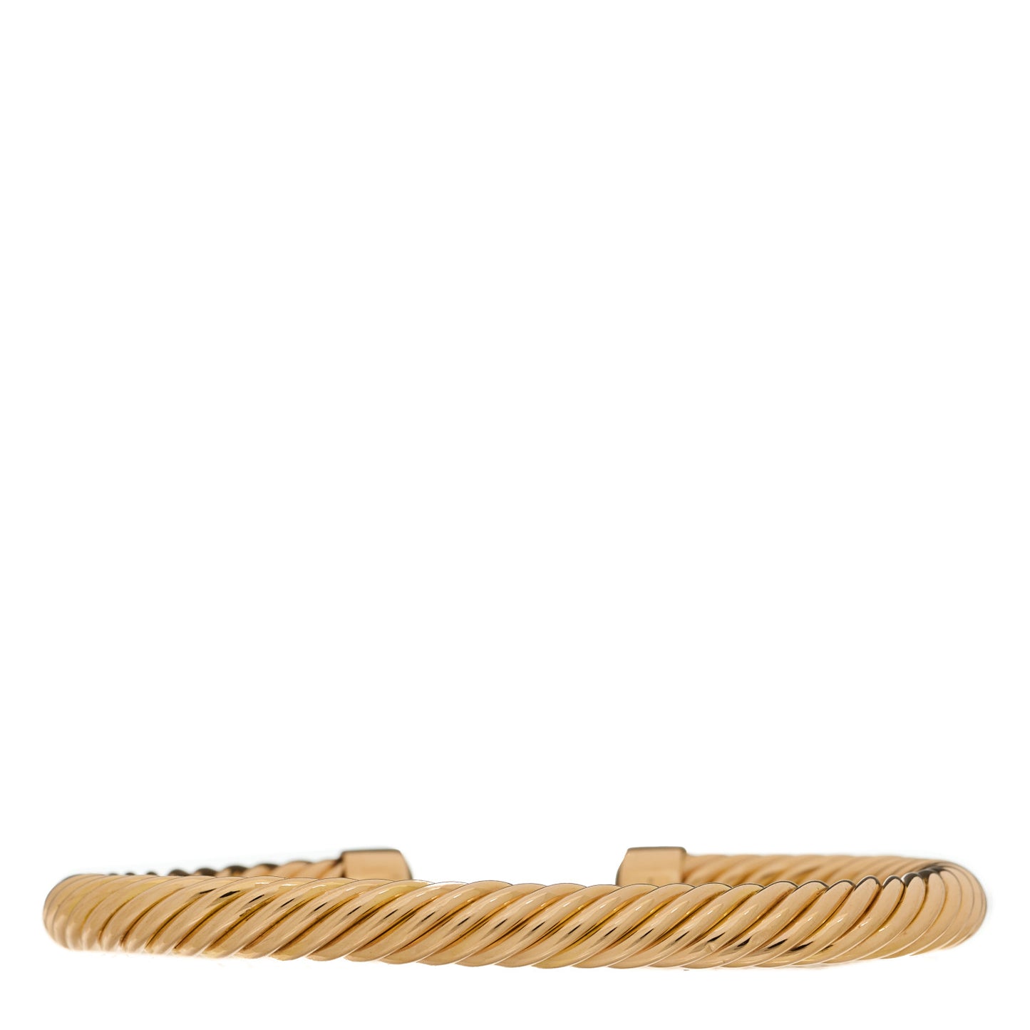18K Rose Gold 7mm Cablespira Oval Bracelet