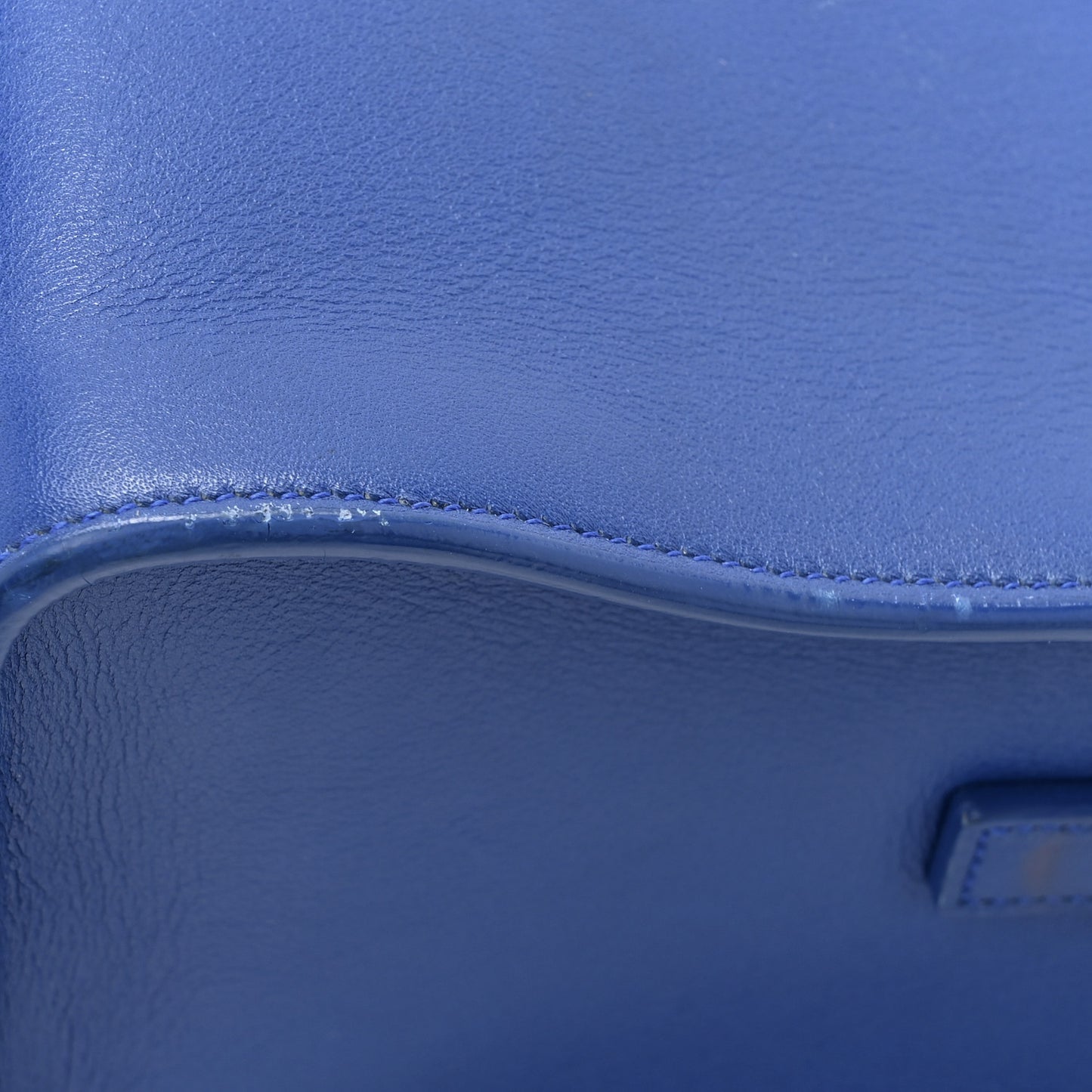 Calfskin Small Monogram Cabas Blue Majorelle