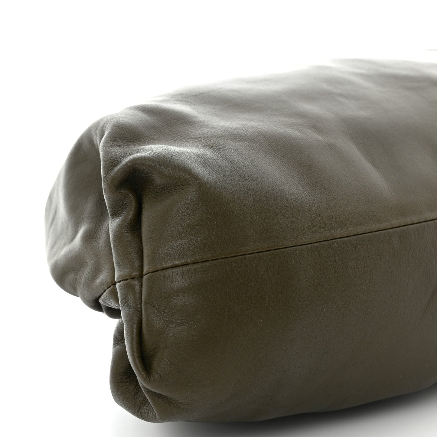 Smooth Butter Calf The Pouch Oversized Clutch Mud