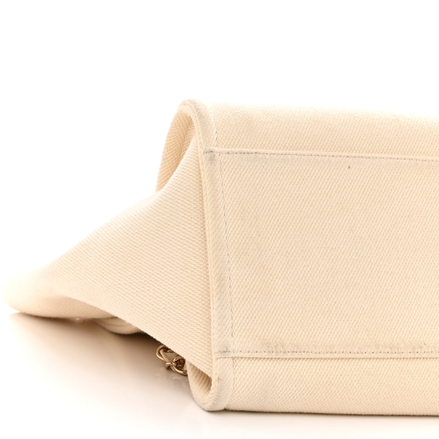 Canvas Pearl Large Deauville Tote Ecru Beige