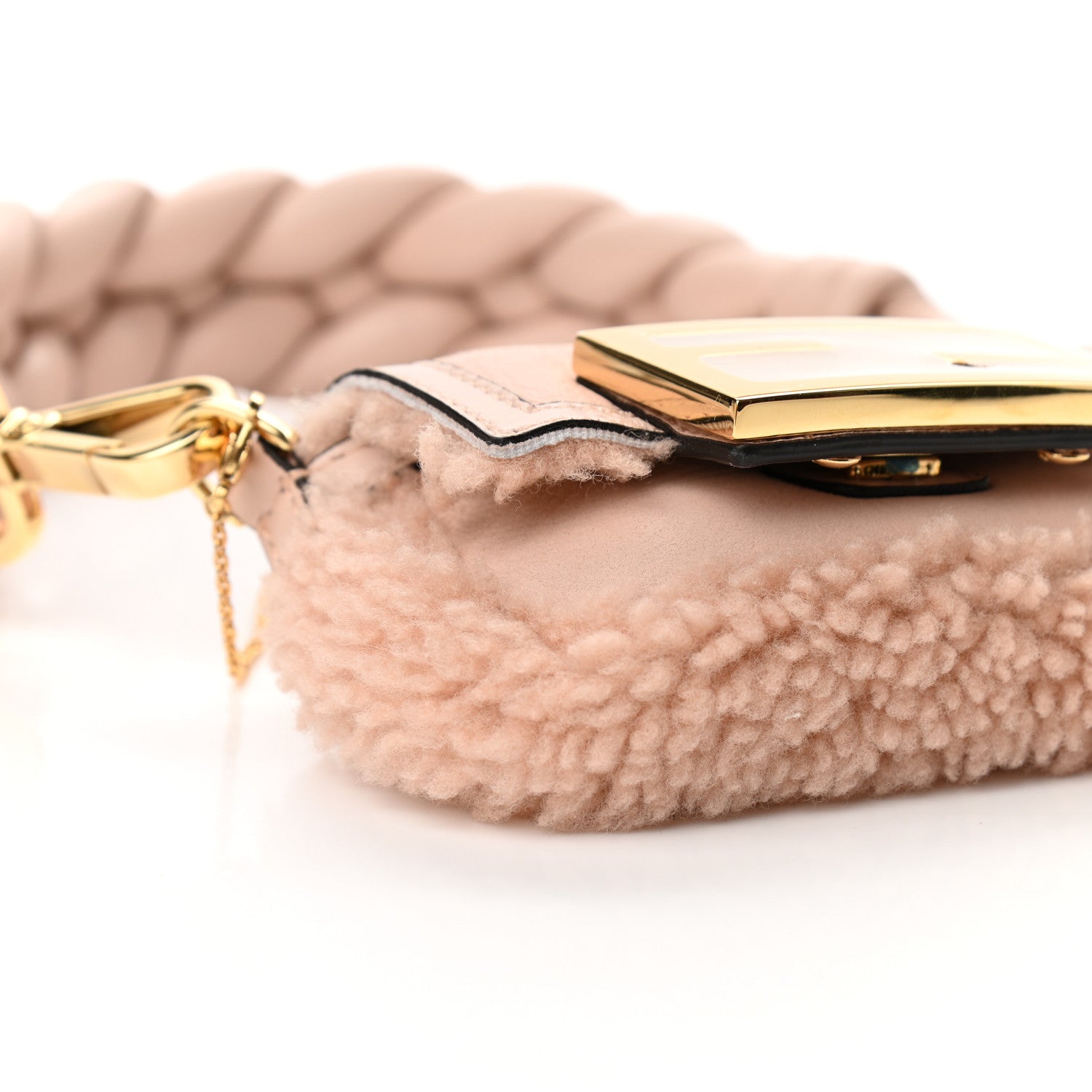 Fendi Lambskin Shearling Nano Baguette Maxi Handle Charm Soap 8 of 10