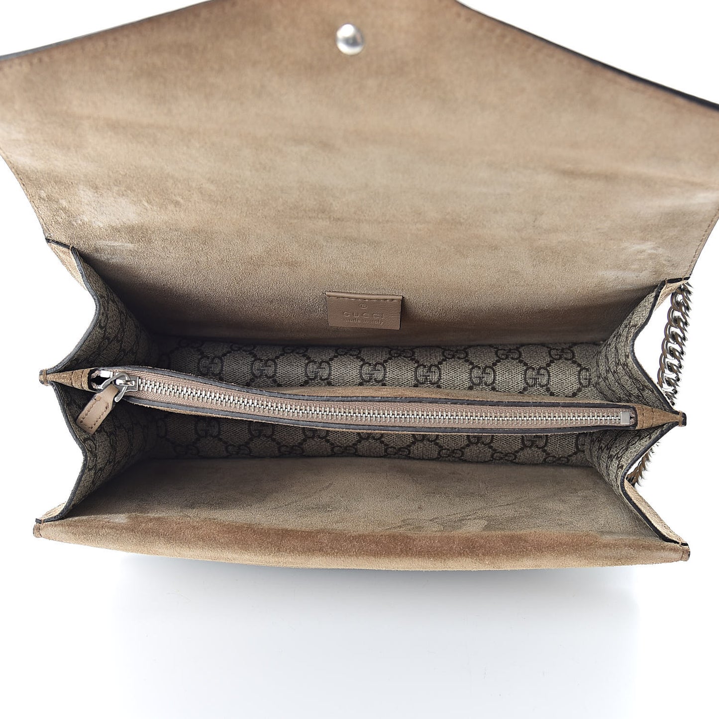 GG Supreme Monogram Small Dionysus Shoulder Bag Taupe