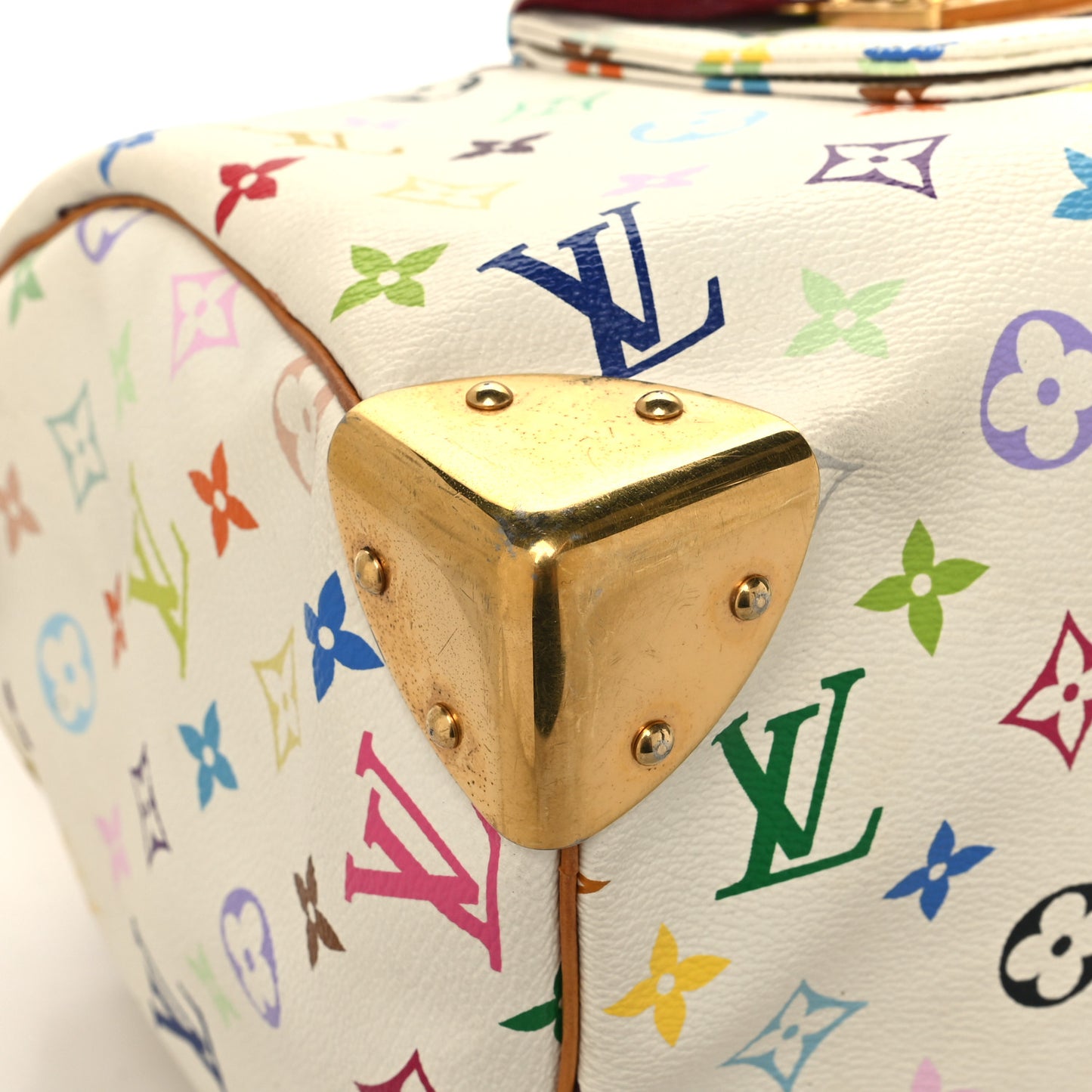 Monogram Multicolor Speedy 30 White