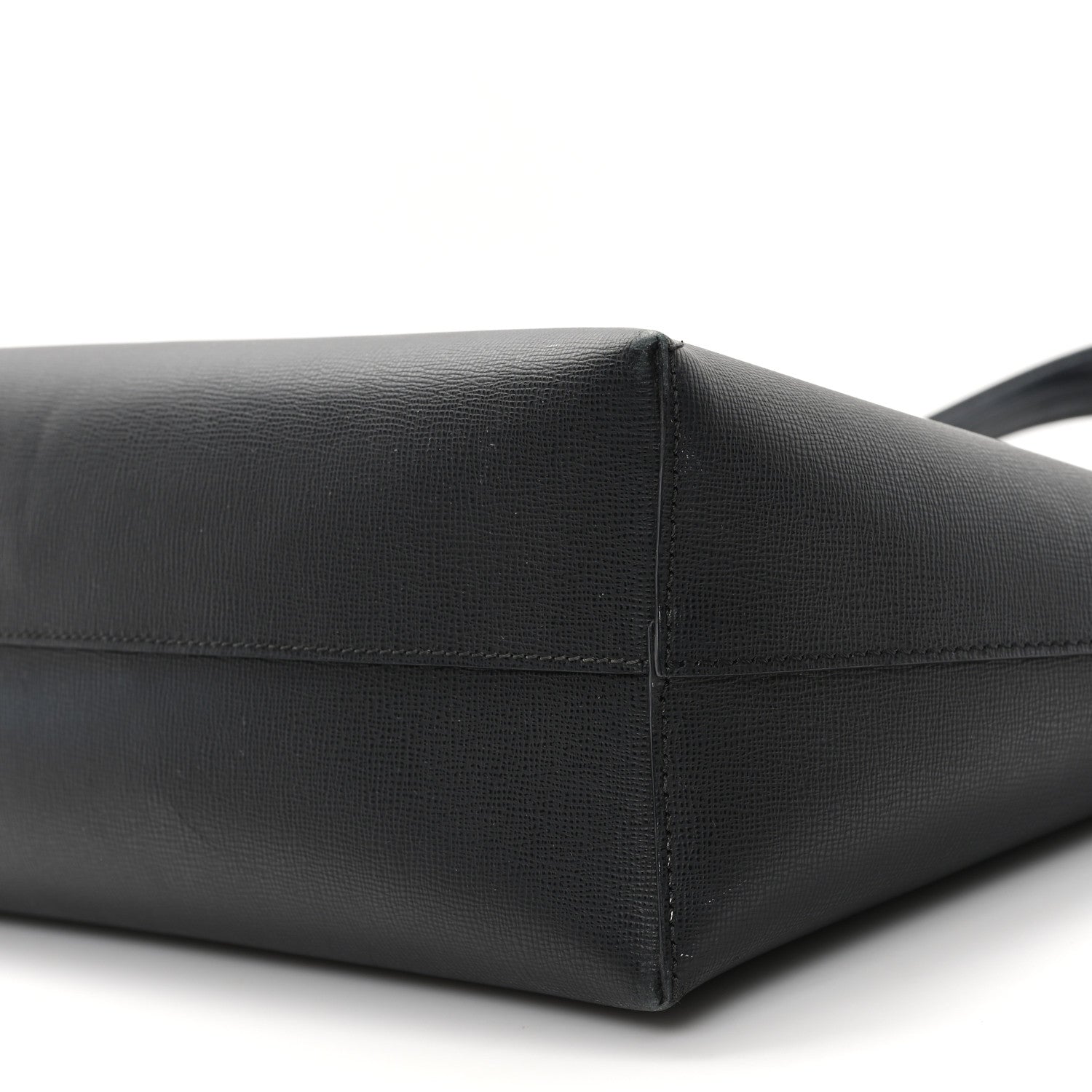 Tom Ford Grained Calfskin Small T Tote Black 9 of 13