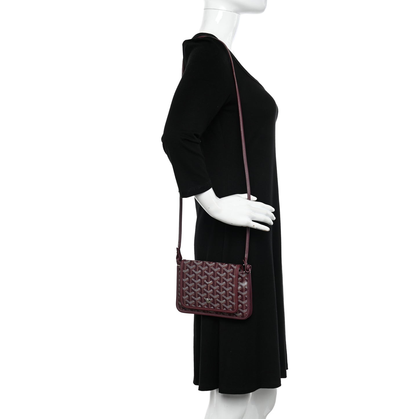 Goyardine Plumet Wallet Clutch Burgundy