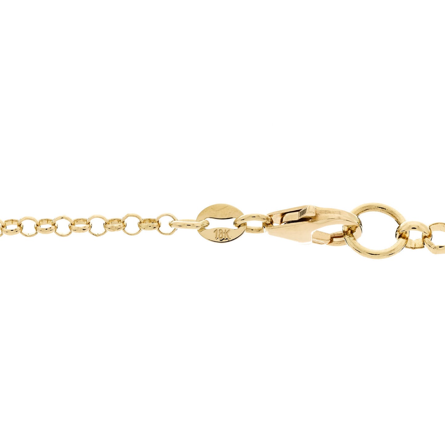 18K Yellow Gold Enamel Medium Strength Petite Champlevé Star Medallion Initial Mixed Belcher Extension Chain Necklace