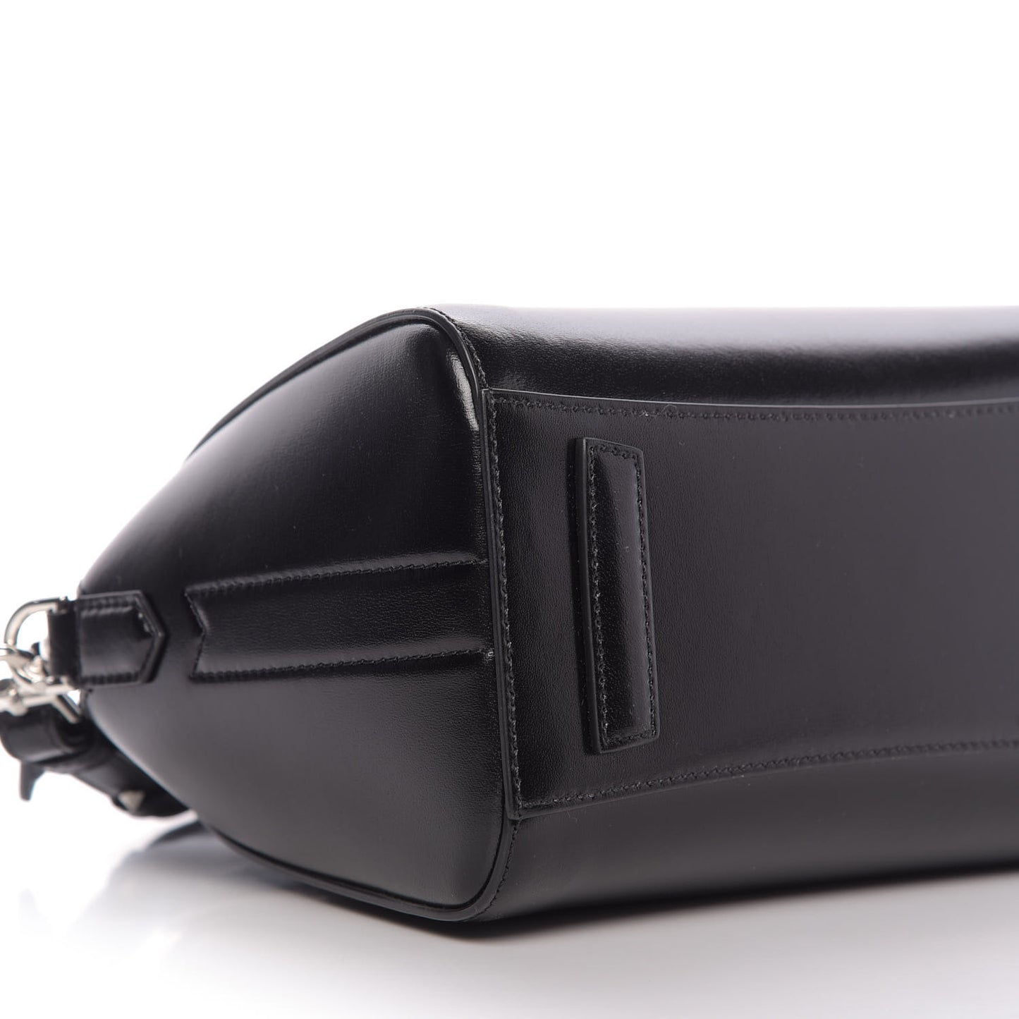 Shiny Lord Calfskin Mini Antigona Black