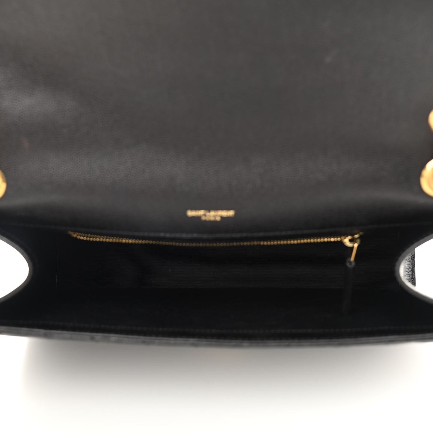 Grain De Poudre Matelasse Chevron Large Monogram Satchel Black