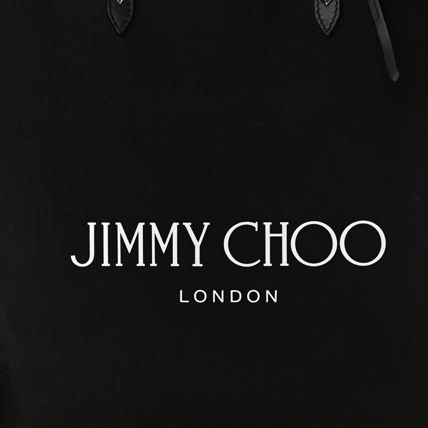 Jimmy Choo Canvas Logo Tote Black 7 of 11