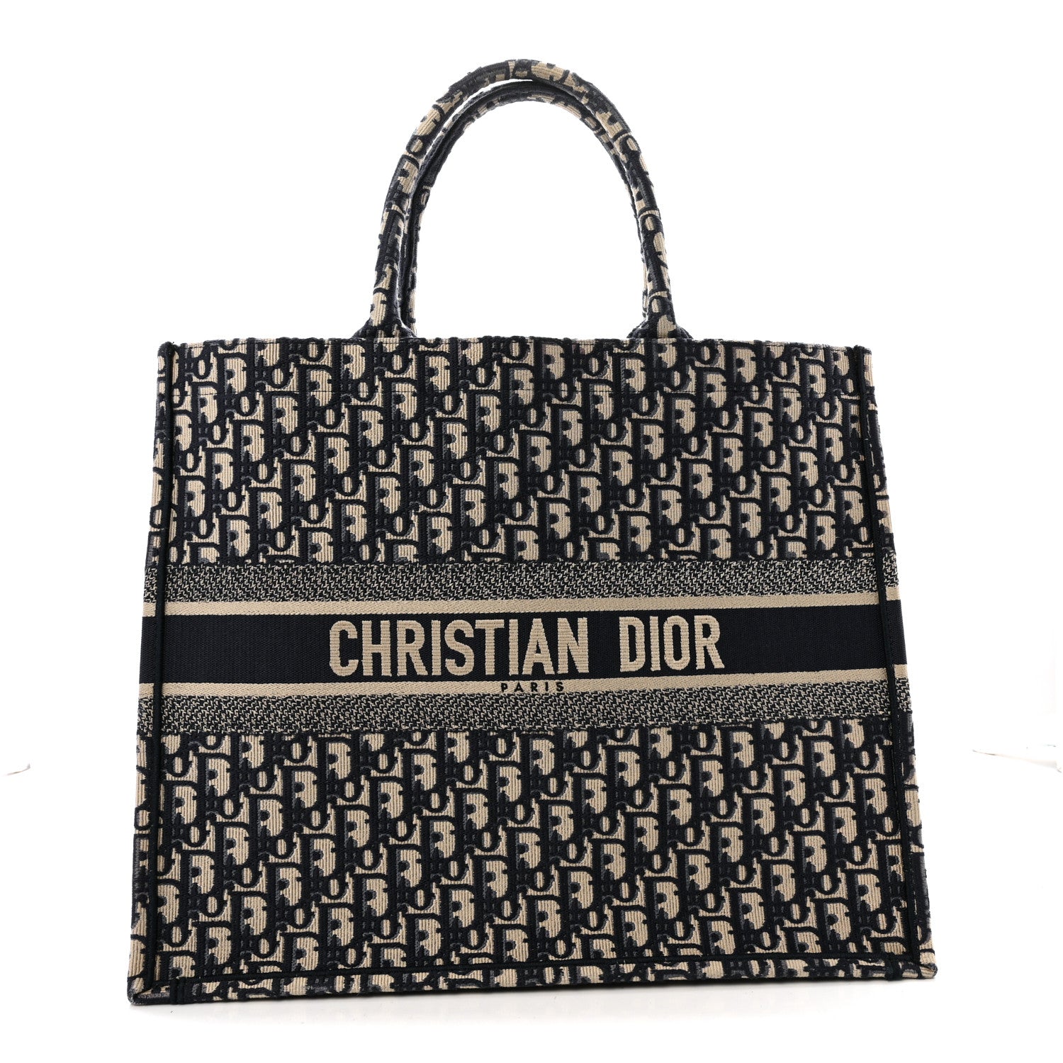 Christian Dior Oblique Large Book Tote Blue Multicolor 1866138