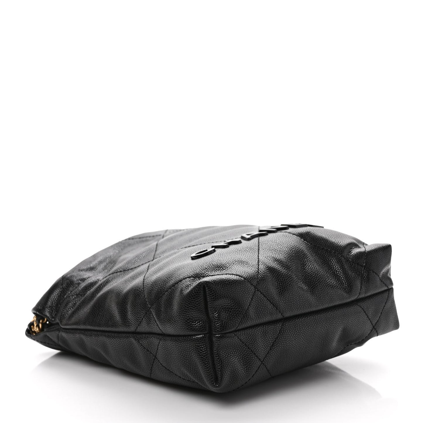 Shiny Caviar Quilted Monochrome Mini Chanel 22 Black