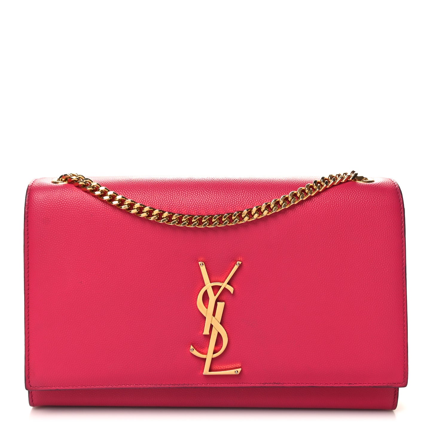 Grain De Poudre Medium Monogram Kate Satchel Lipstick Fuchsia