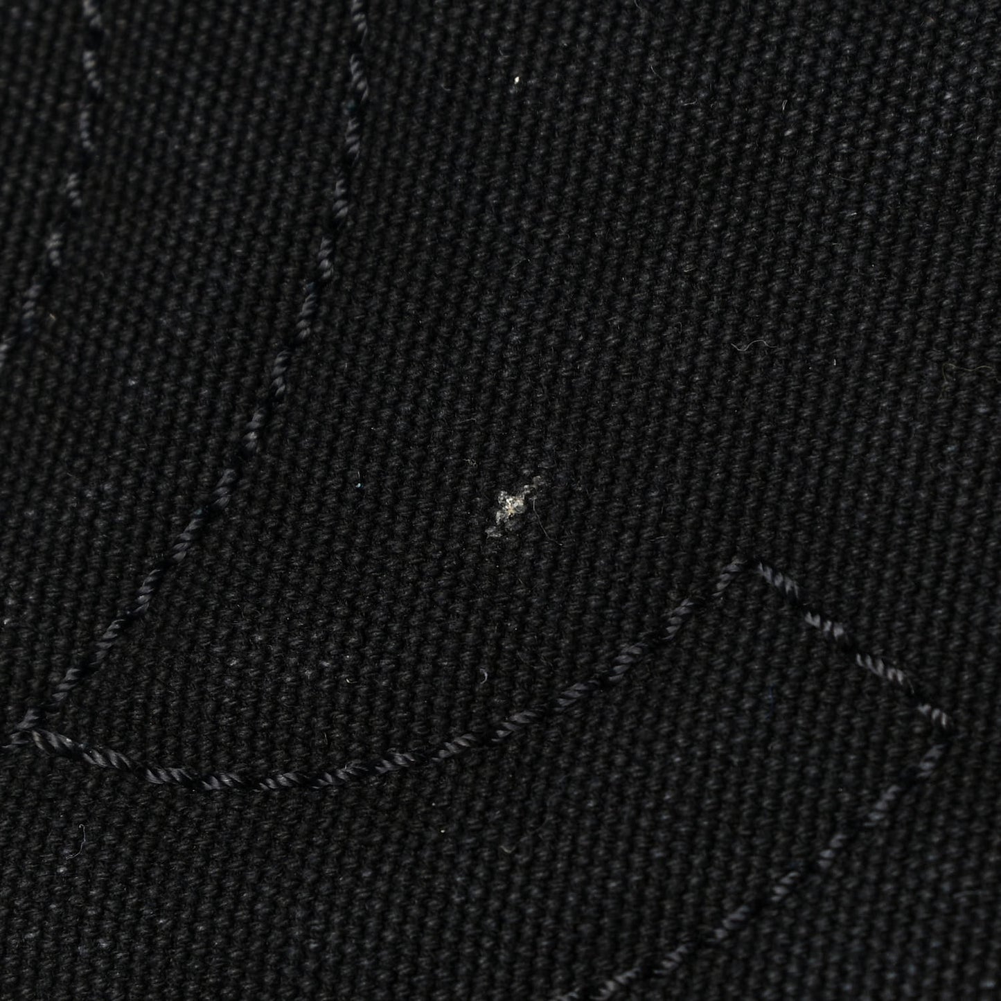 Washed Toile Calfskin Quilted Large Street Style Travel Bag Black