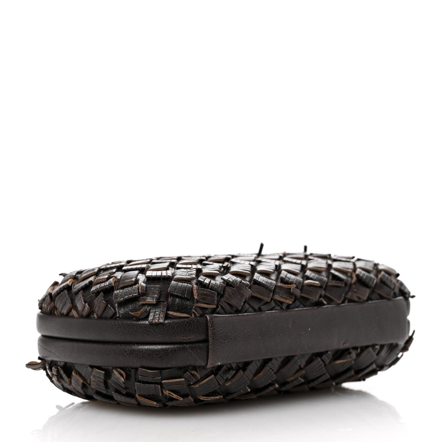 Bottega Veneta Nappa Fringe Intrecciato Knot Clutch Moro 4 of 6