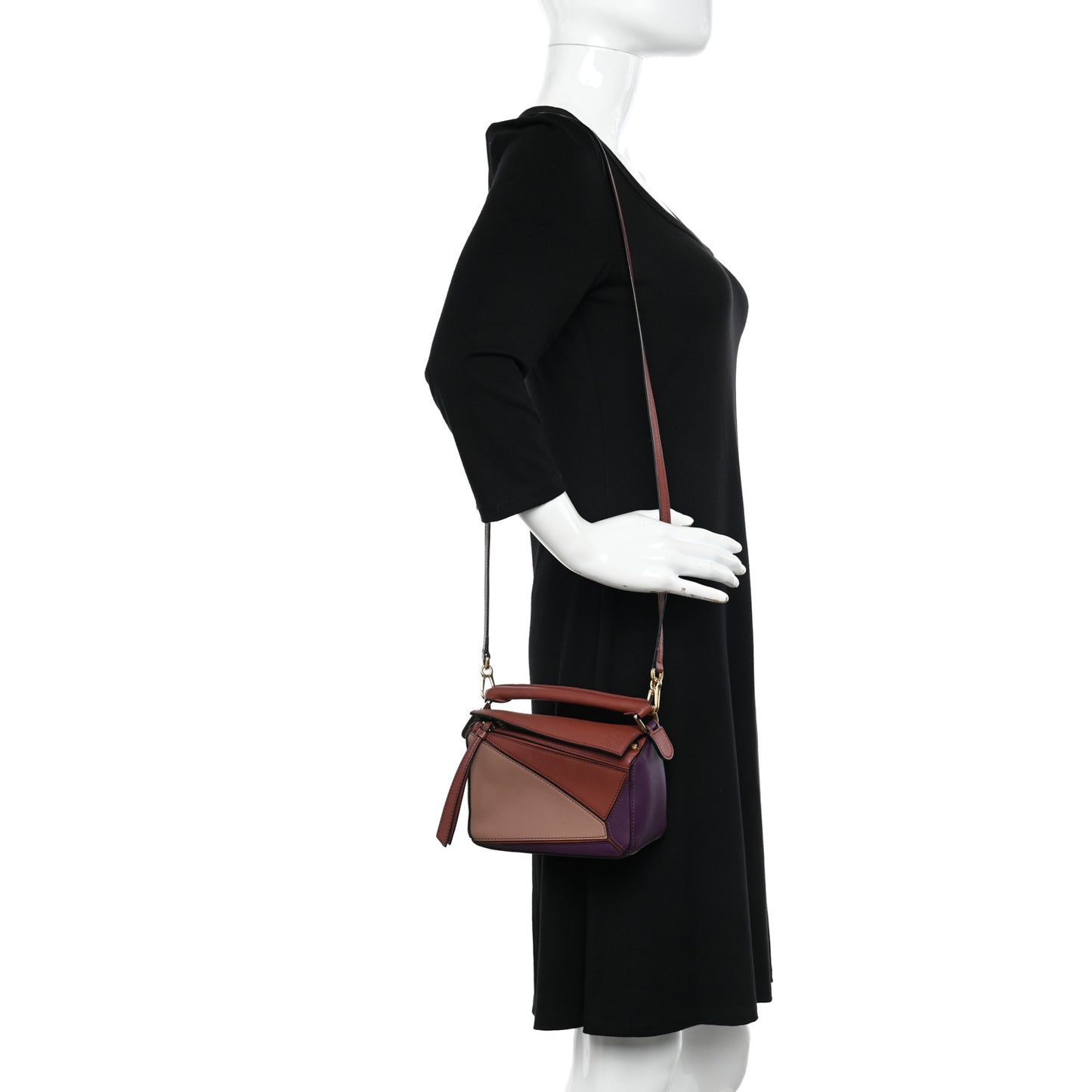 Calfskin Mini Puzzle Bag Spice Pumpkin
