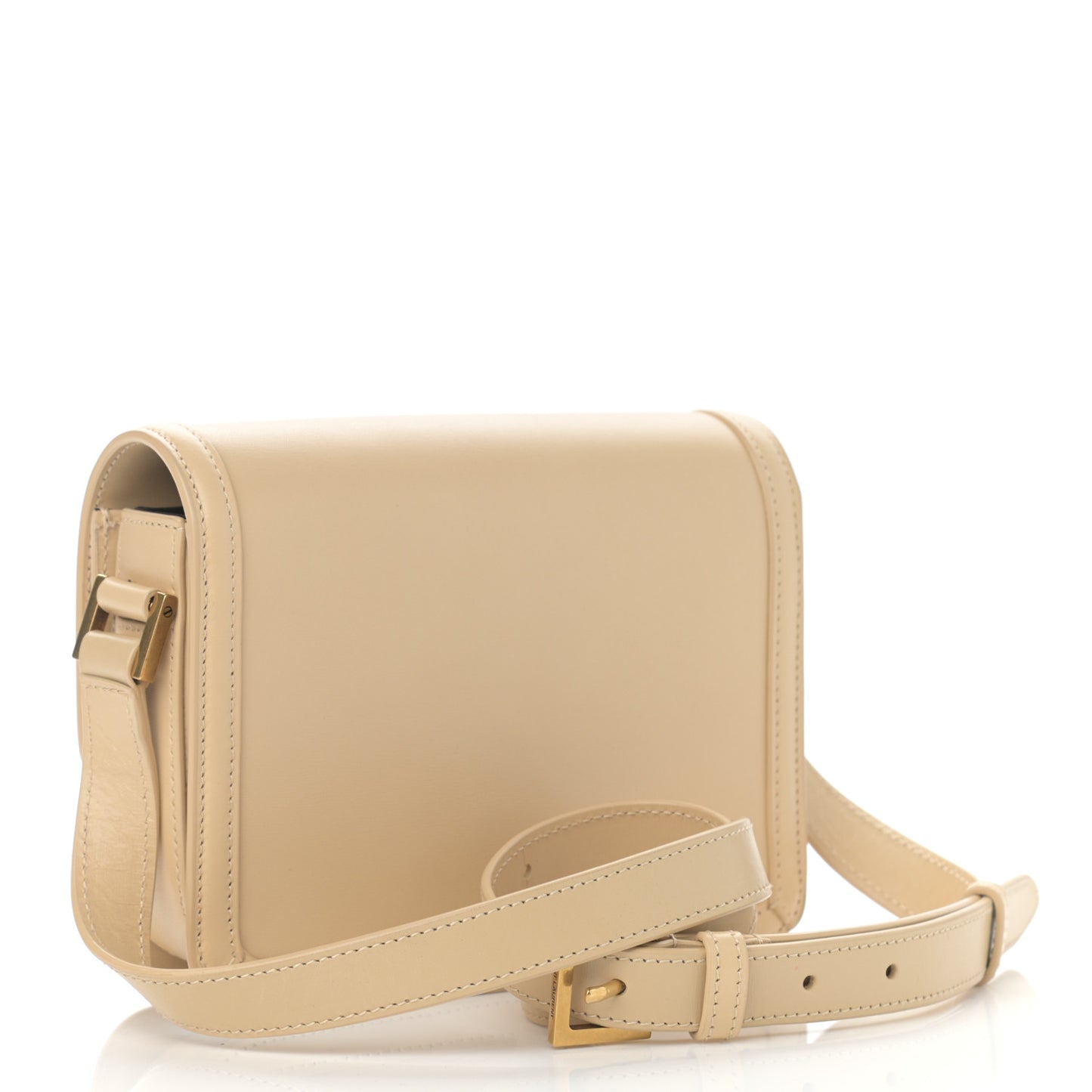 Smooth Calfskin Small Solferino Satchel Ivory Natural