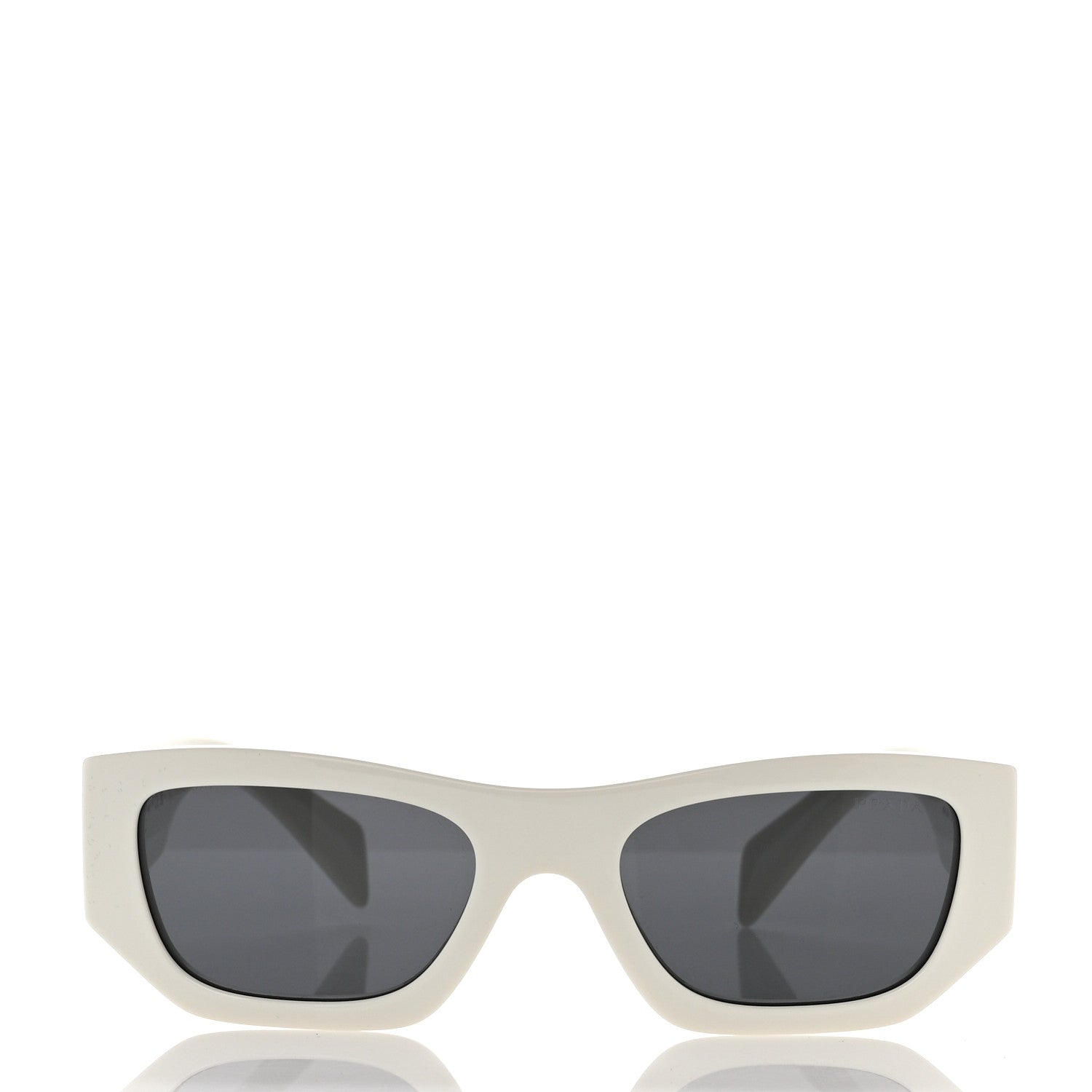 Prada Acetate Pillow Sunglasses SPR A01 White 2 of 7