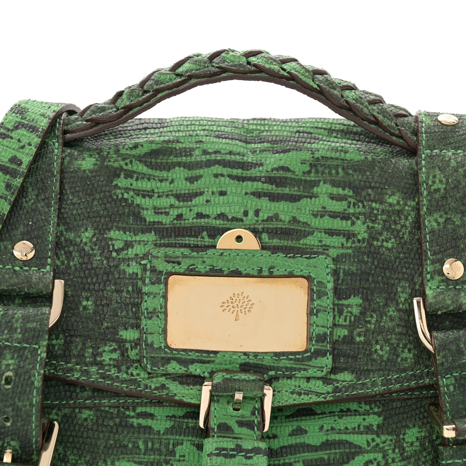 Mulberry Lizard Print Travel Day Grass Green 8 of 14