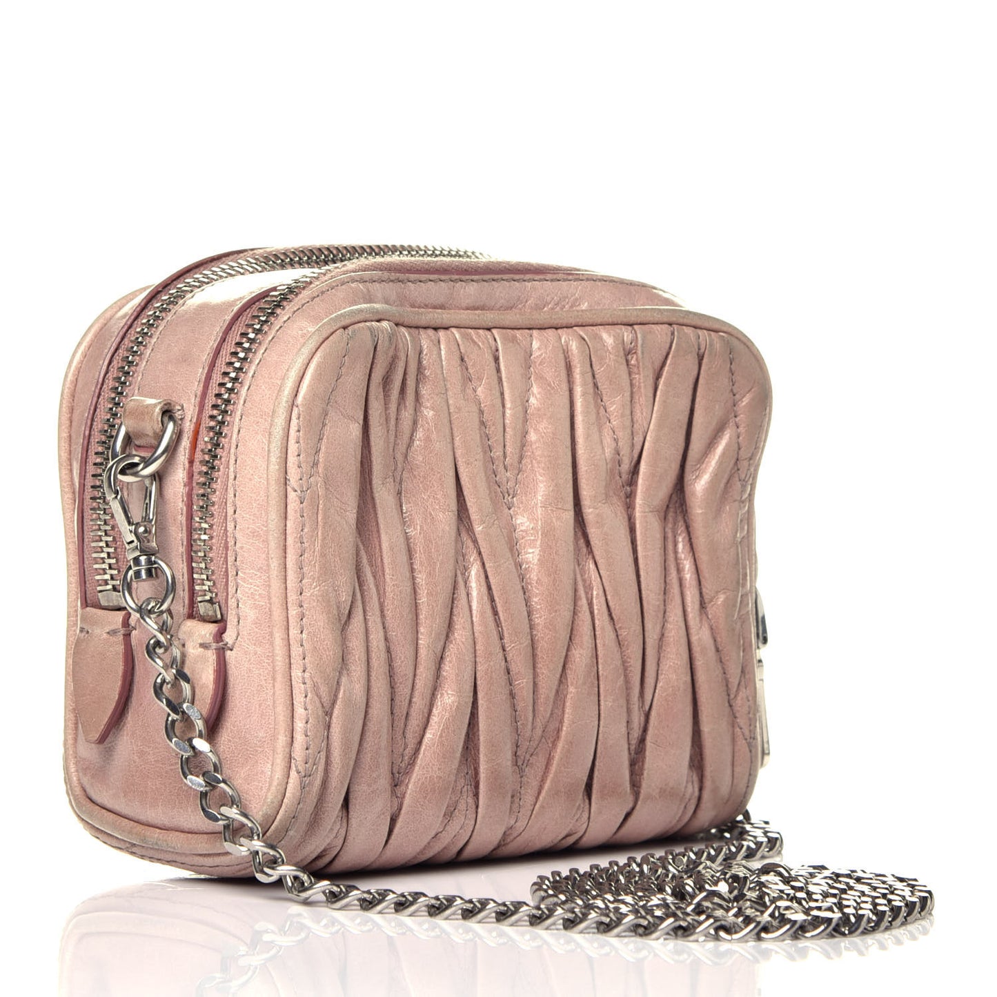 Nappa Matelasse Lux Camera Bag Mughetto