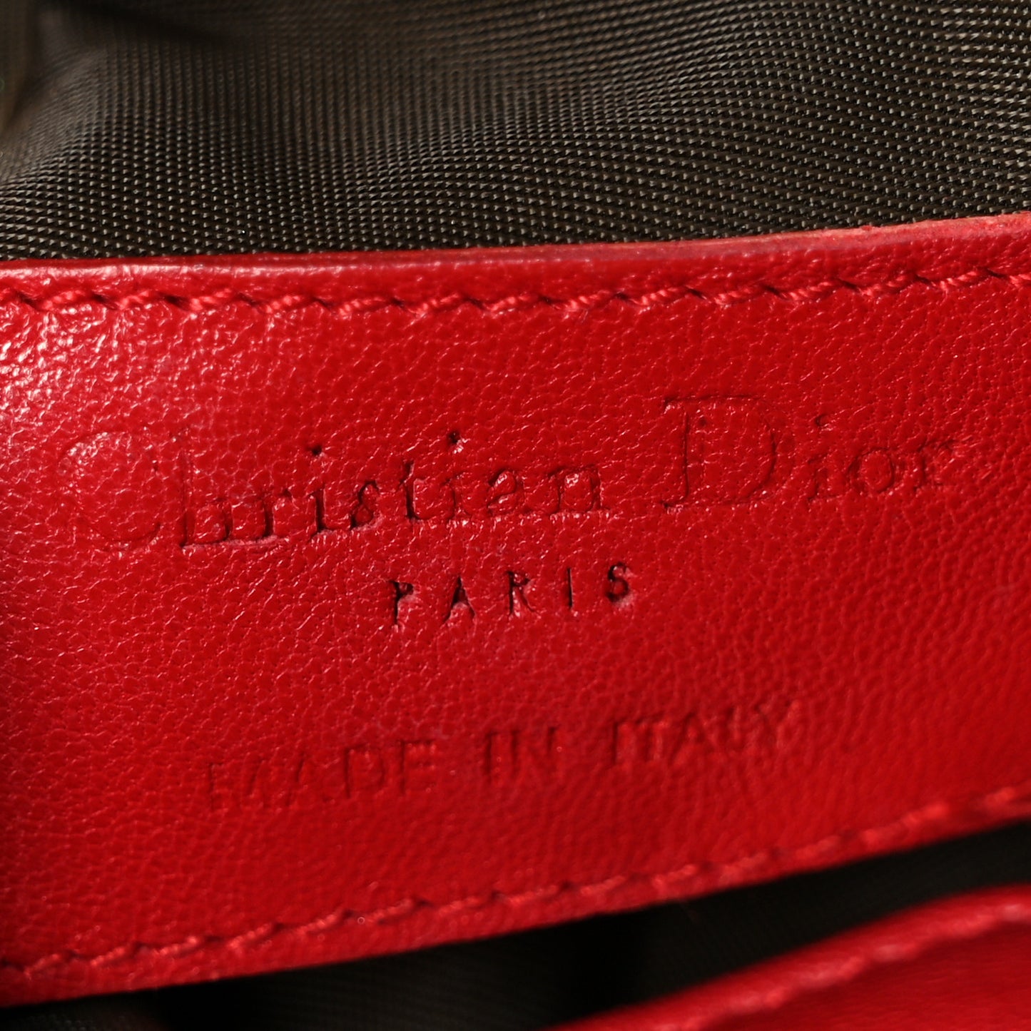 Gaufre Lambskin Cannage Delices Mini Bag Red