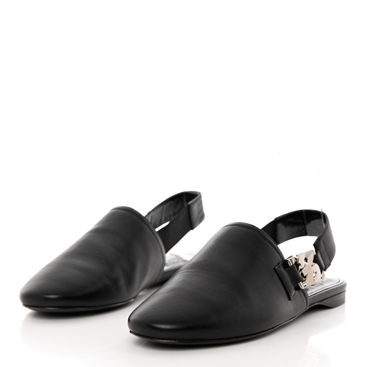 Givenchy Lambskin Chain Mule 36.5 Black 3 of 12